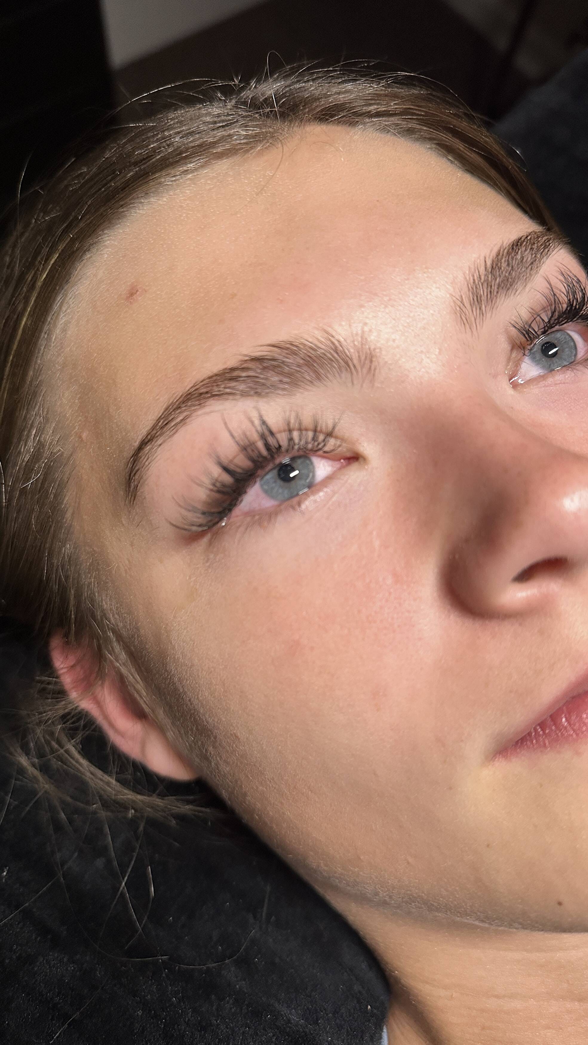 Wispy classic kitten eye lash extensions Sacramento